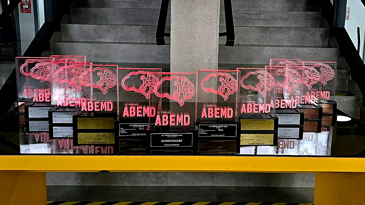 Troféus conquistados pela HouseCricket no Prêmio ABEMD 2026